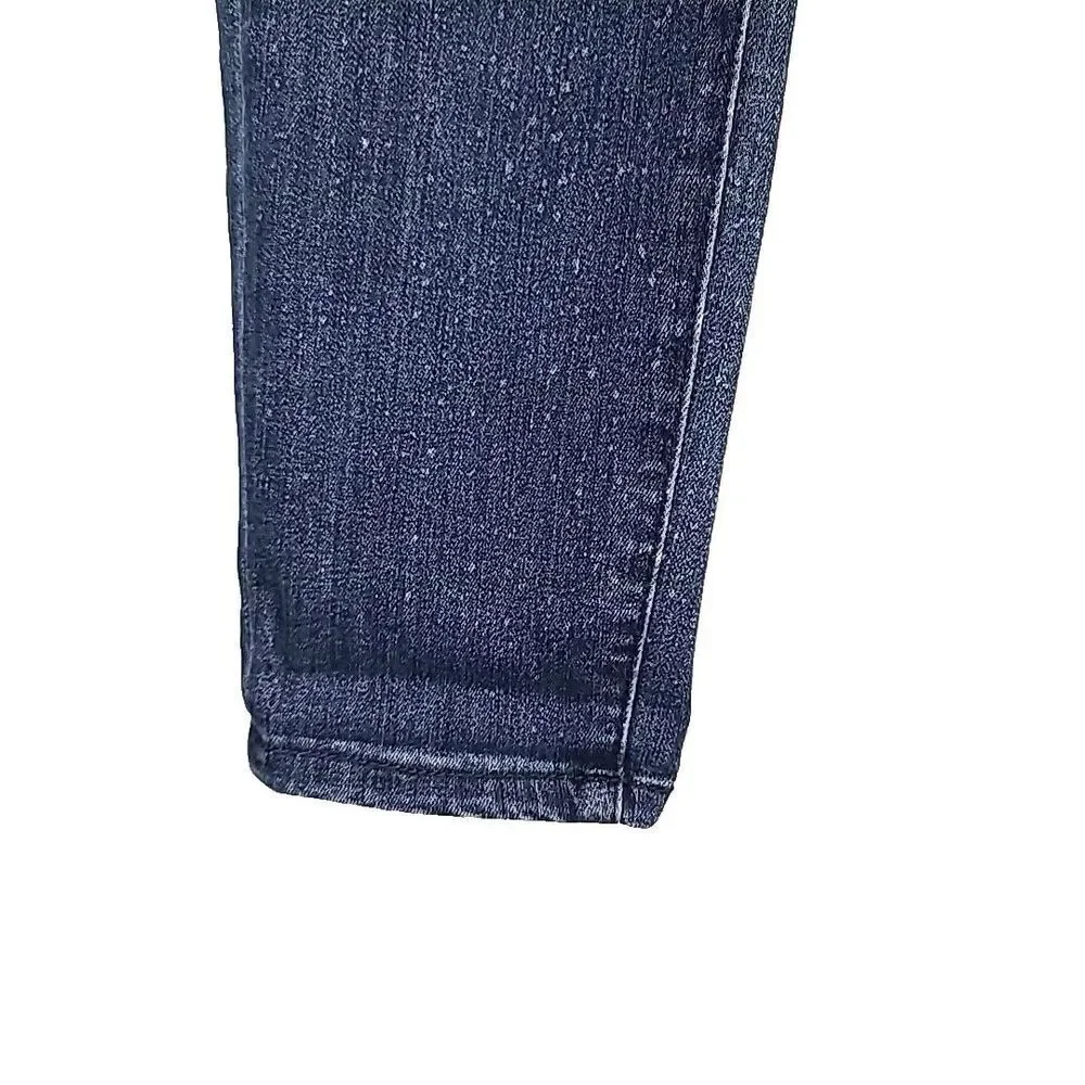 Judy Blue Relaxed Fit Jeans‎ 26 Blue Medium Wash Speckled Mid Rise Ankle Denim - Picture 6 of 9